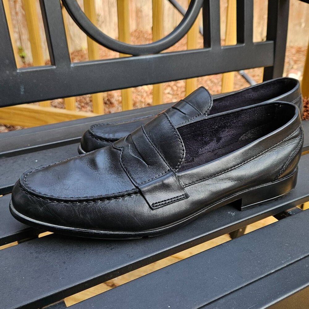 Rockport Walkability Classic Black Leather Penny Loafer